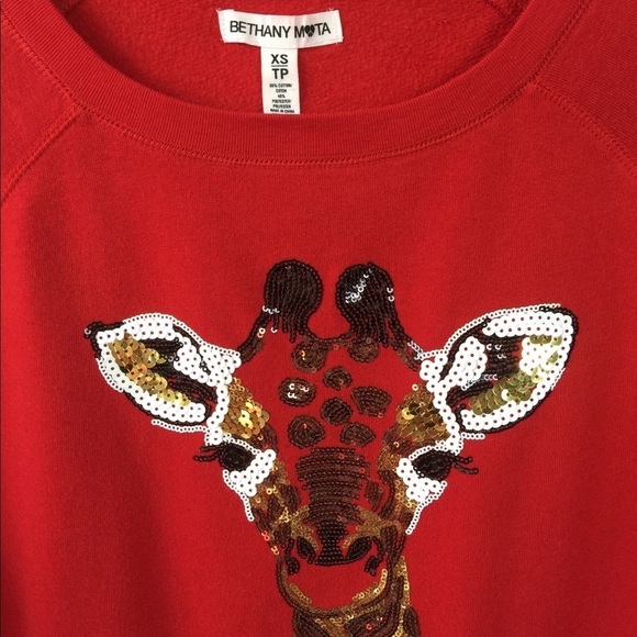 Bethany Mota Giraffe Sweater Size XS Like New - Picture 5 of 7